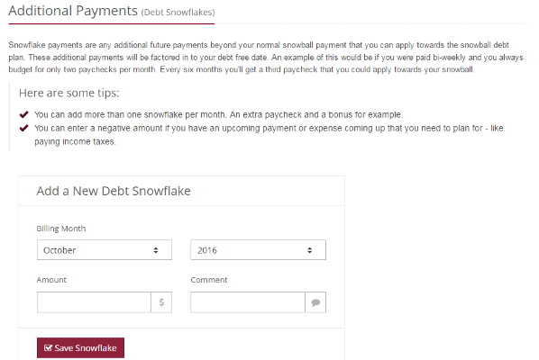 version #3 debt snowflakes