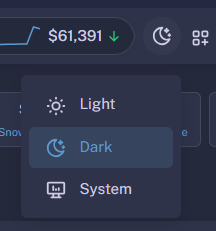 light & dark mode toggle