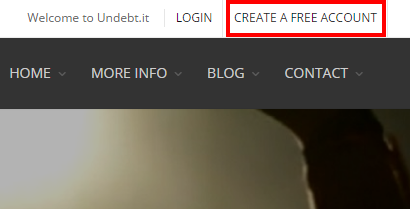 Click on the 'Create Free Account' link in the upper right