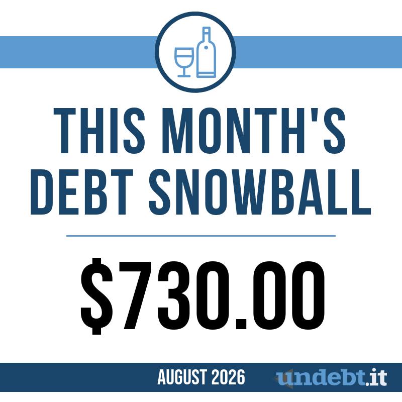 payoff snapshot - this months debt snowball