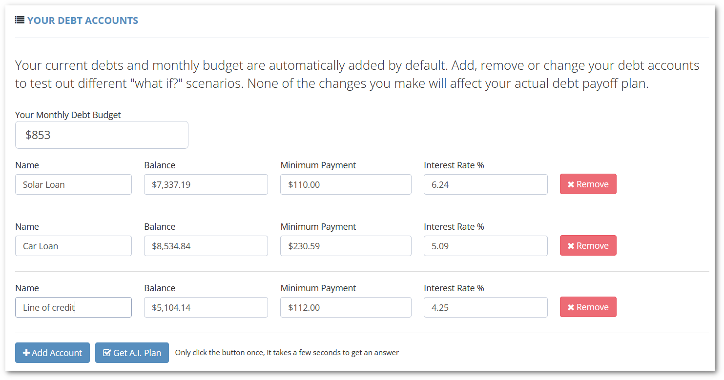 Undebt.AI account setup