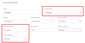New "escrow payment" field