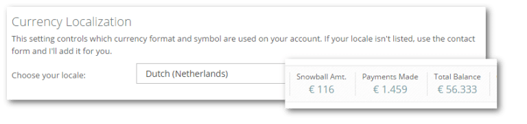 currency localization option