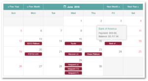 Debt Payment Calendar