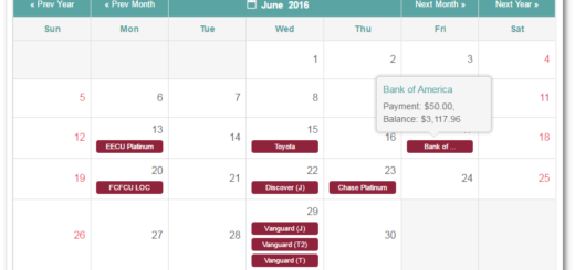 Debt Payment Calendar