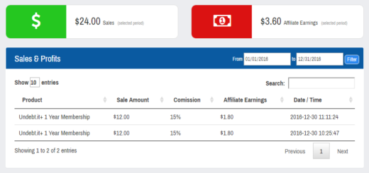 Affiliate Dashboard