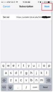 iOS calendar step #4 iOS calendar step #4