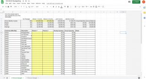 google sheets expense tracker template