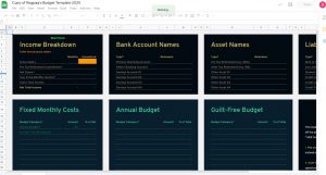 Google Sheets Expense Tracker Template