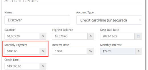 minimum payment setting