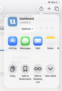 Safari share icon